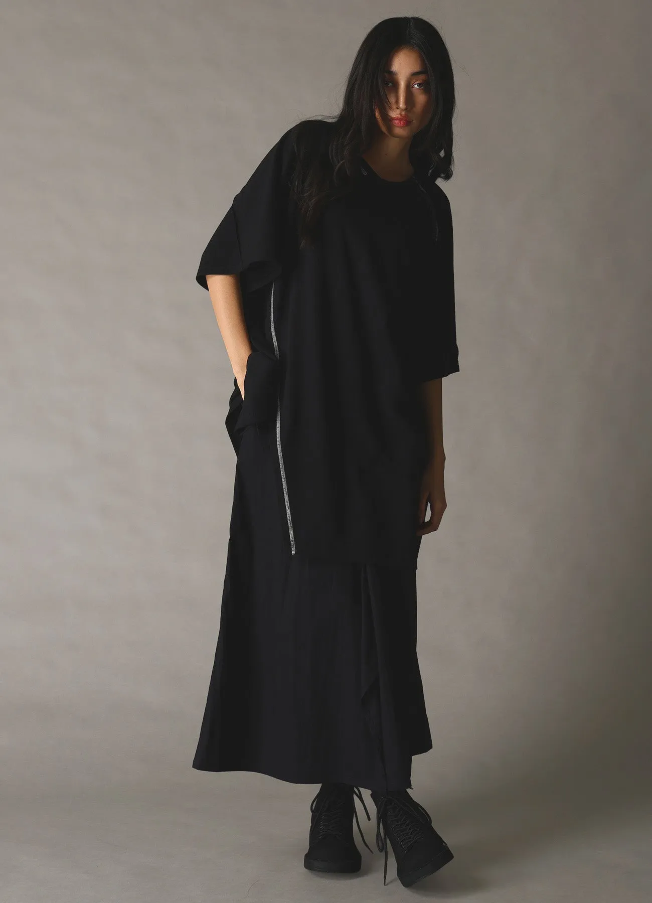 SLUB JERSEY RAGLAN SHORT-SLEEVE T-SHIRT sold by Yohji Yamamoto product image thumbnail 5