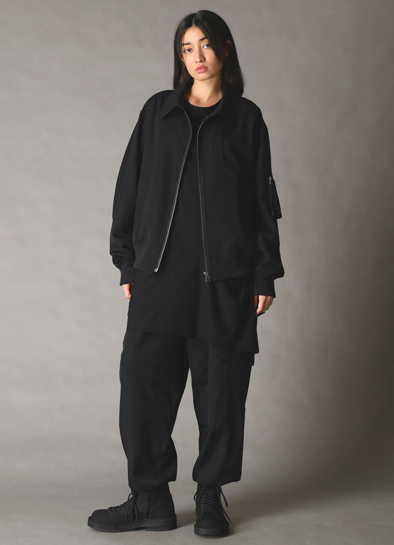 WOOL GABARDINE TAPERED CARGO PANTS sold by Yohji Yamamoto product image thumbnail 4