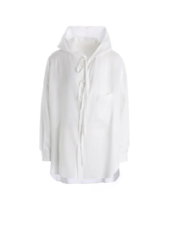 CELLULOSE LAWN HOODED BLOUSE sold by Yohji Yamamoto