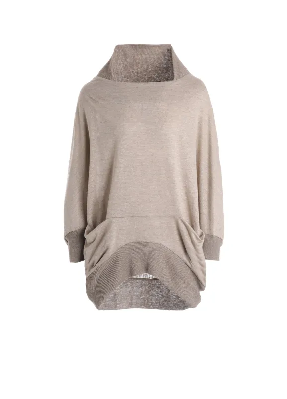 LINEN JERSEY LOOSE FIT POCKET PULLOVER sold by Yohji Yamamoto
