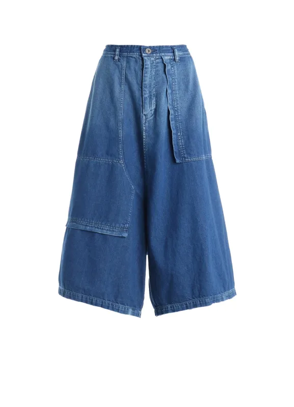 8OZ SPOTTED DENIM SAROUEL PANTS sold by Yohji Yamamoto