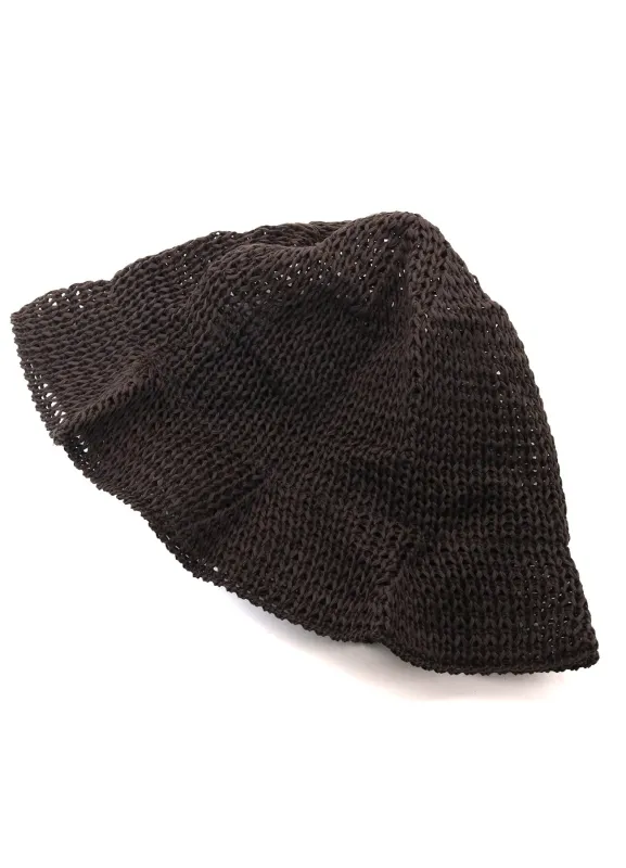 OPENWORK KNIT THERMOS HAT made by Yohji Yamamoto
