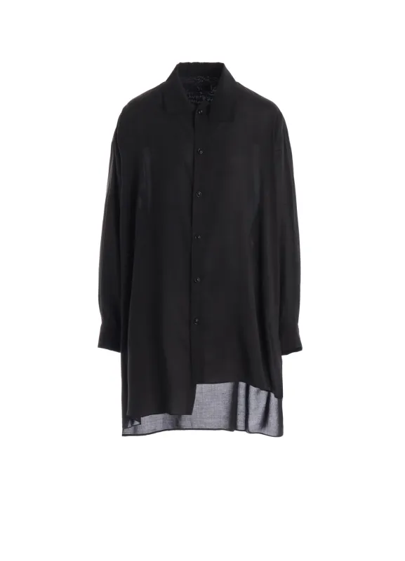 CELLULOSE LAWN UNBALANCED BIG BLOUSE made by Yohji Yamamoto