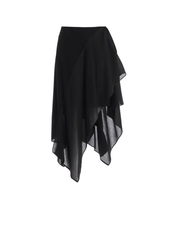 LAYERED COMBINATION SKIRT sold by Yohji Yamamoto