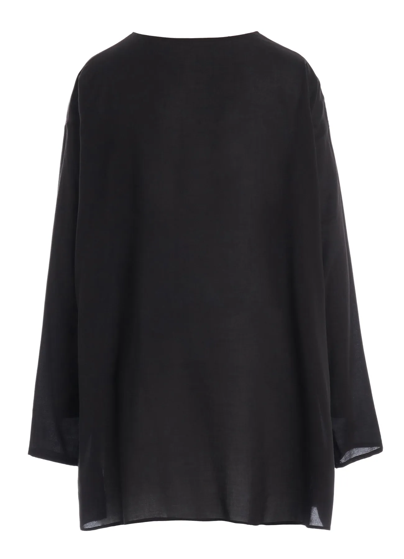 CELLULOSE LAWN HENLEY NECK PULLOVER sold by Yohji Yamamoto product image thumbnail 3