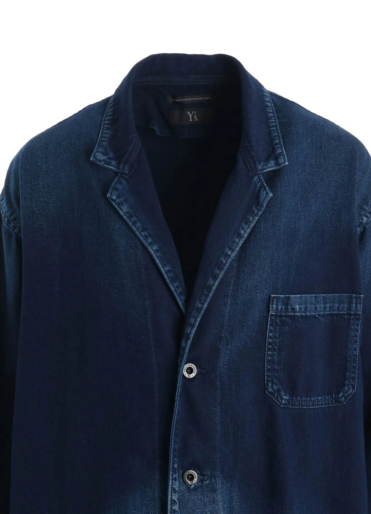 8OZ SPOTTED DENIM WORK JACKET sold by Yohji Yamamoto product image thumbnail 5