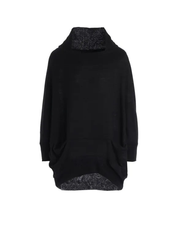 LINEN JERSEY LOOSE FIT POCKET PULLOVER sold by Yohji Yamamoto