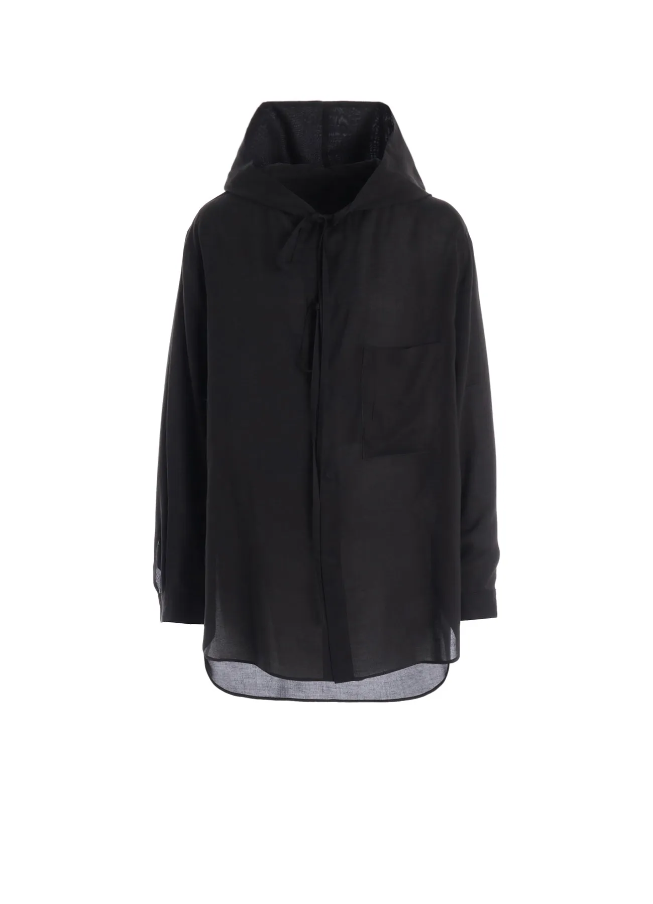 CELLULOSE LAWN HOODED BLOUSE sold by Yohji Yamamoto
