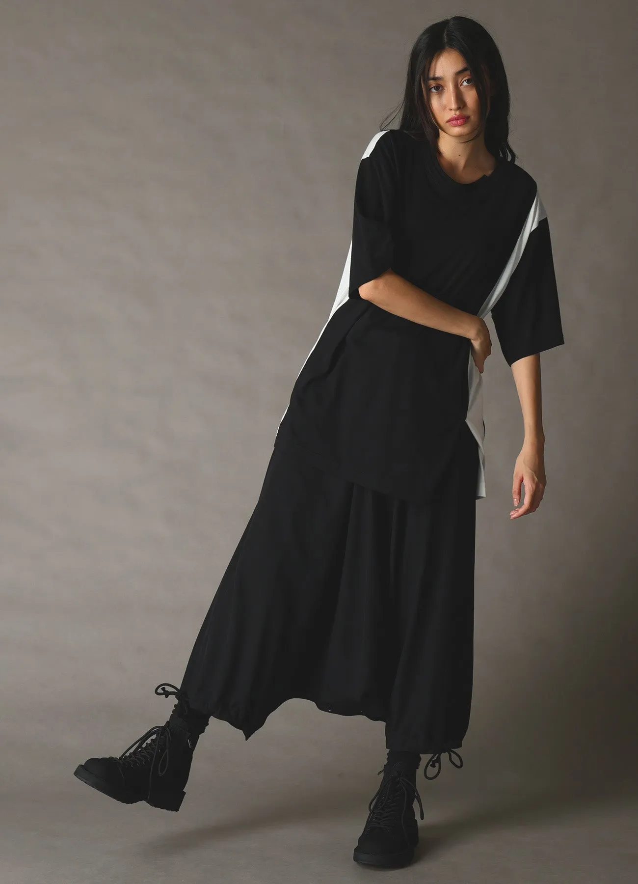 COMBINATION JERSEY MIX T-SHIRT sold by Yohji Yamamoto product image thumbnail 3