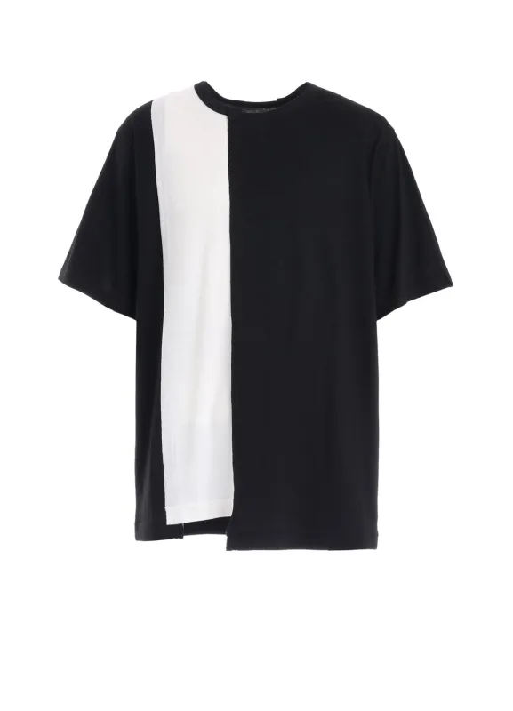 COMBINATION JERSEY SHORT SLEEB T-SHIRT sold by Yohji Yamamoto
