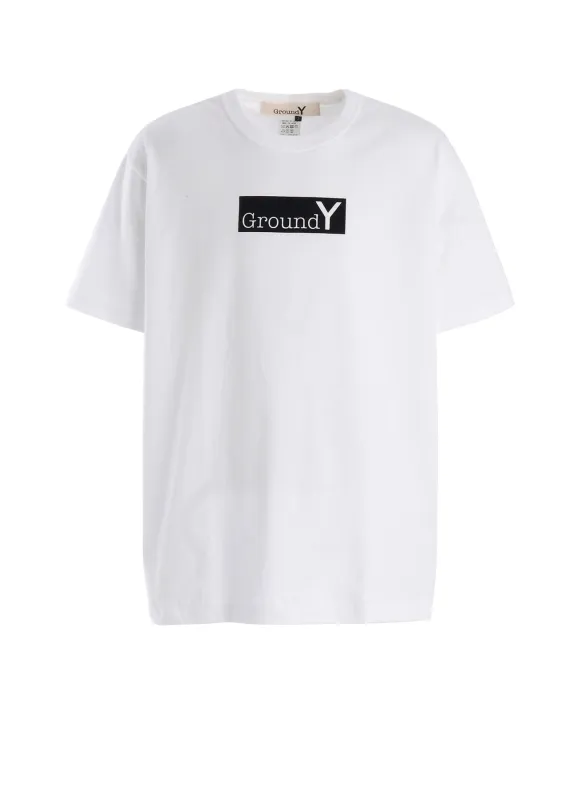 JERSEY FLOCKY BOX LOGO T-SHIRT made by Yohji Yamamoto