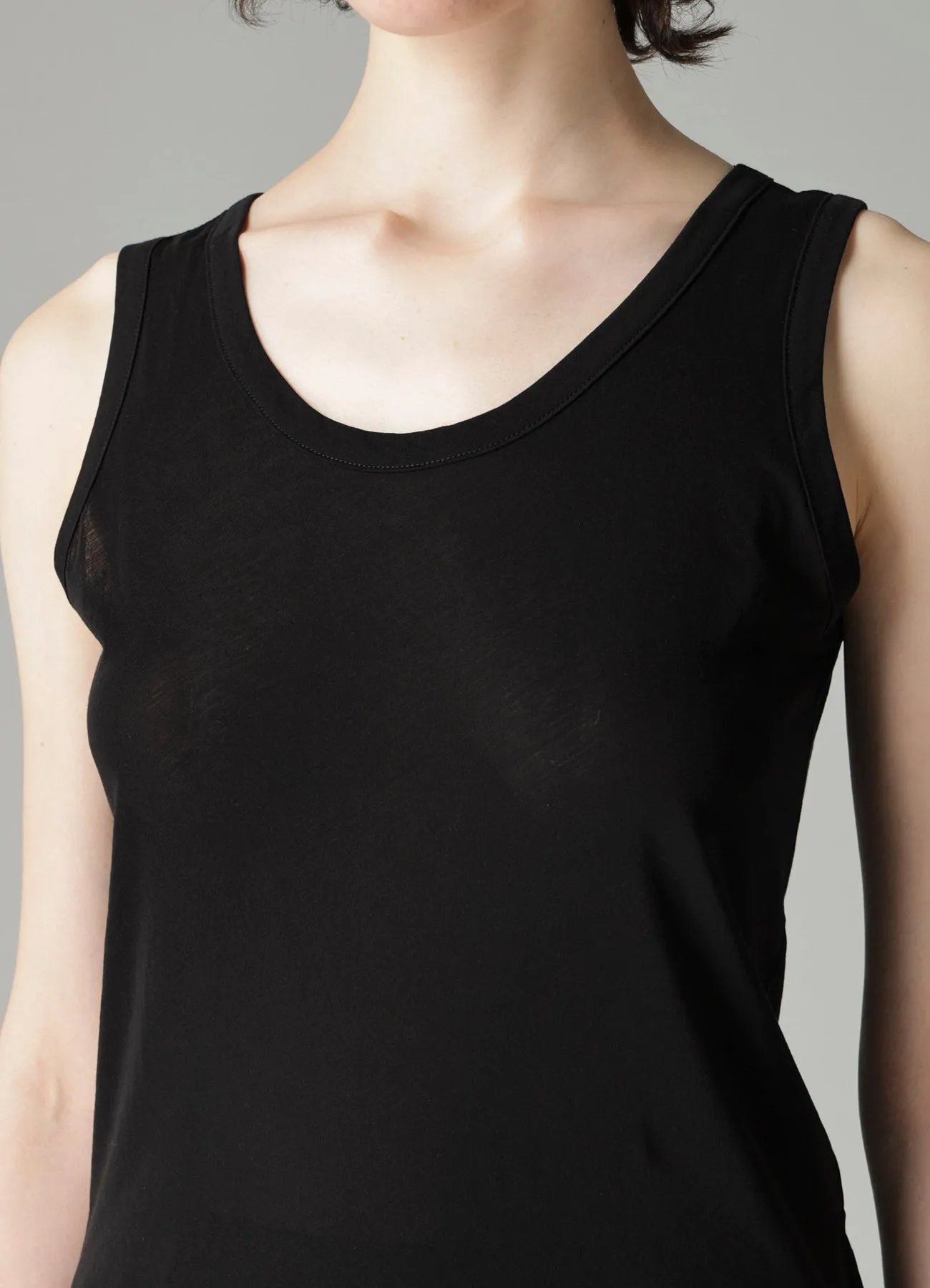 HIGH TWISTED SINGLE JERSEY TANK TOP sold by Yohji Yamamoto product image thumbnail 4