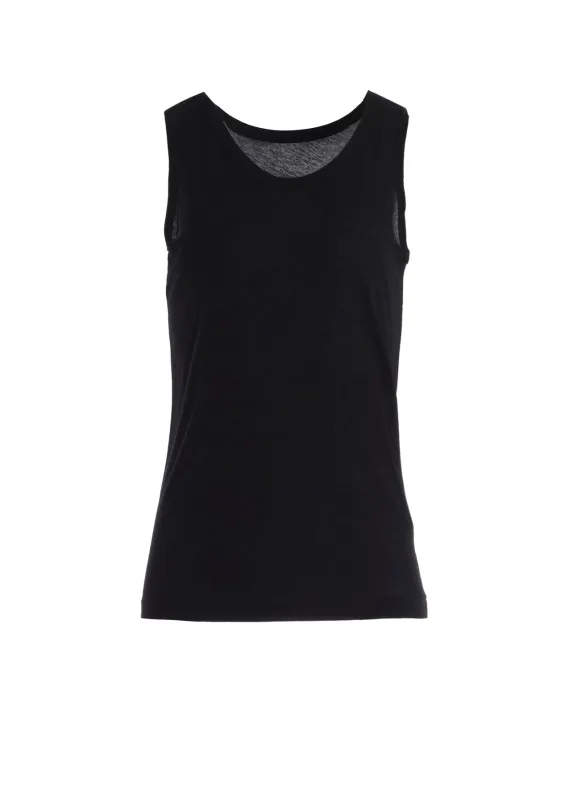 HIGH TWISTED SINGLE JERSEY TANK TOP made by Yohji Yamamoto