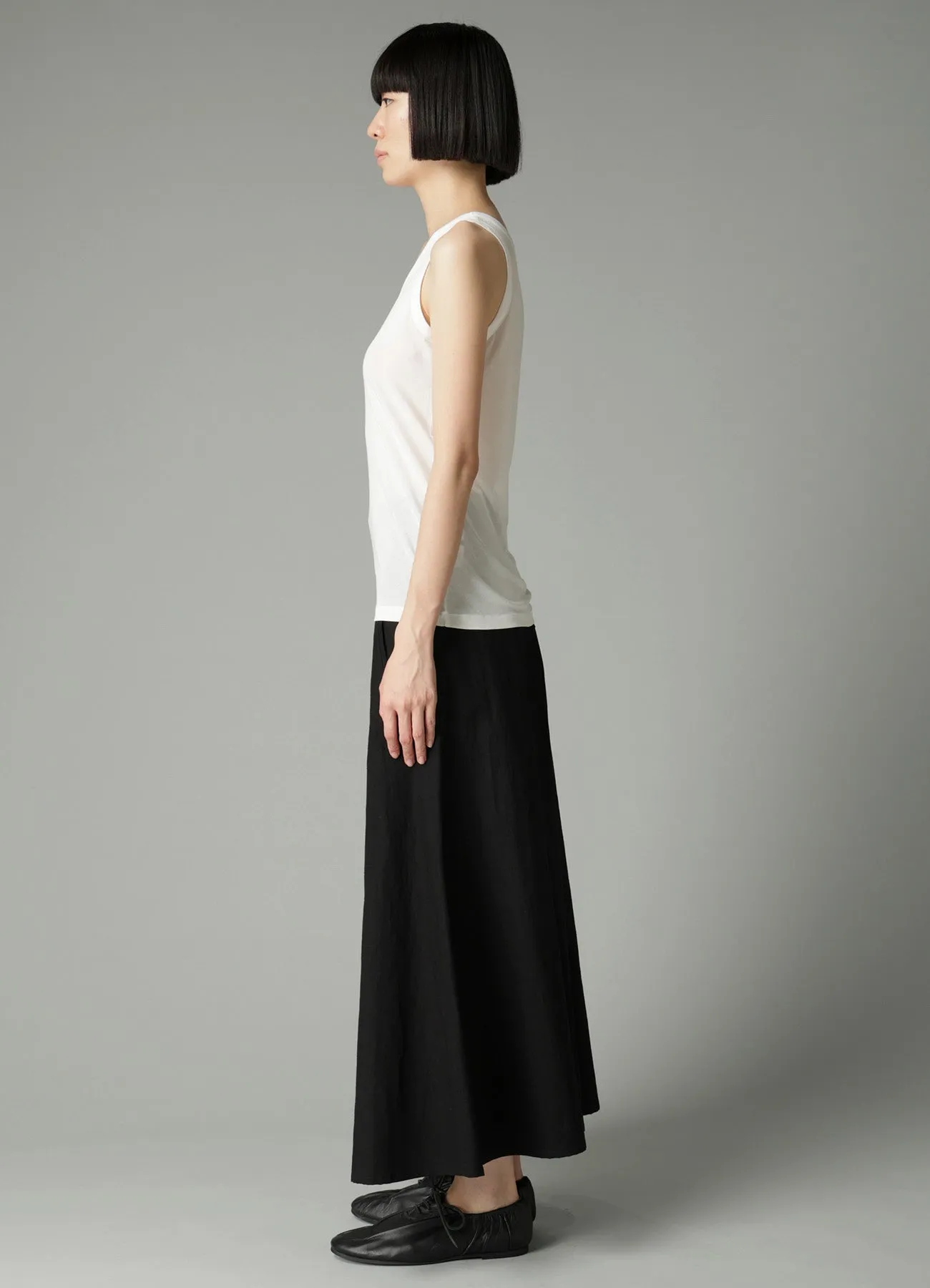 HIGH TWISTED SINGLE JERSEY TANK TOP sold by Yohji Yamamoto product image thumbnail 4