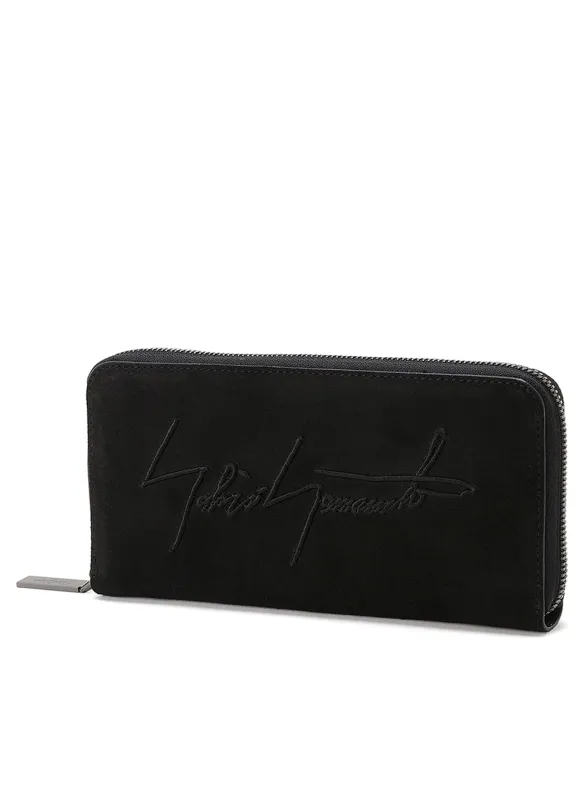 Signature long wallet(Nubuck) made by Yohji Yamamoto