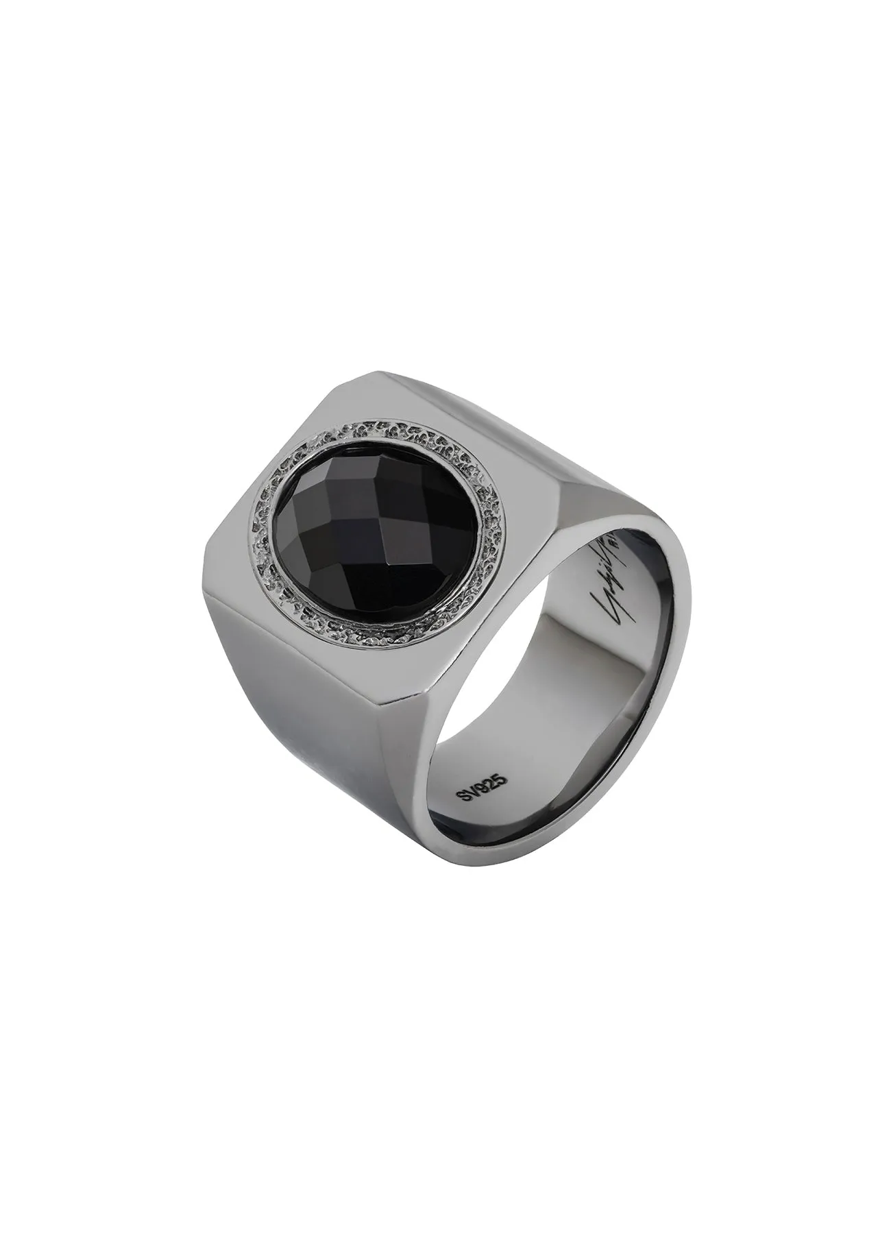 SV/ONYX/BKRH LOUVRE RING SV sold by Yohji Yamamoto product image thumbnail 3