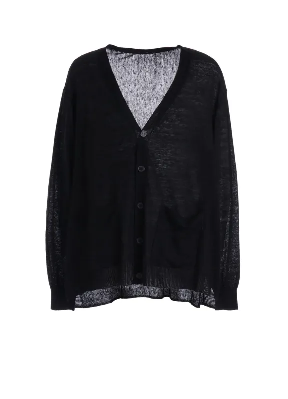 LINEN BIG CARDIGAN made by Yohji Yamamoto