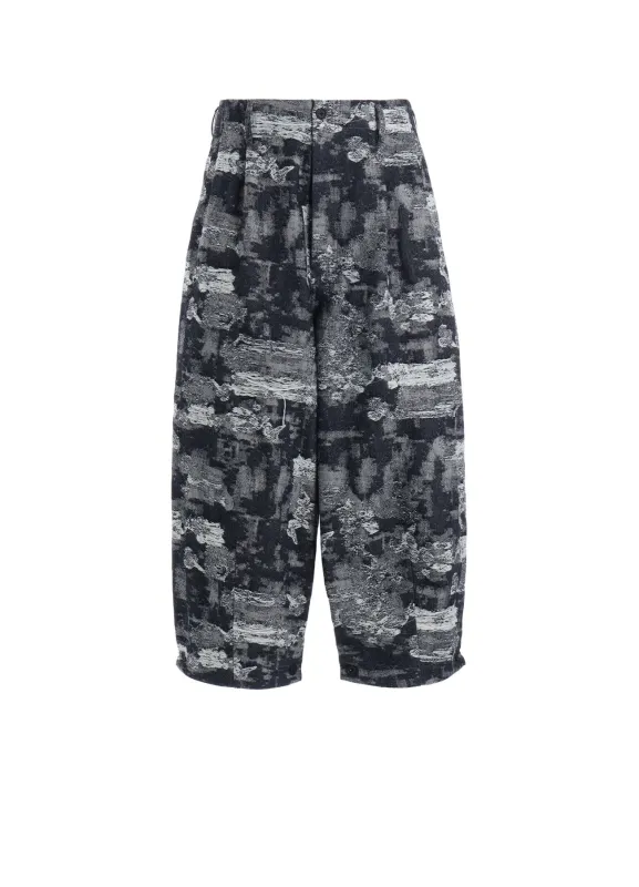 JACQUARD DENIM 2-TUCK PANTS made by Yohji Yamamoto