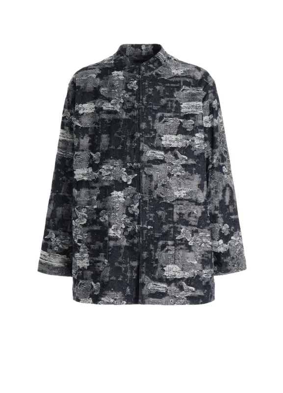 JACQUARD DENIM CHINA JACKET made by Yohji Yamamoto