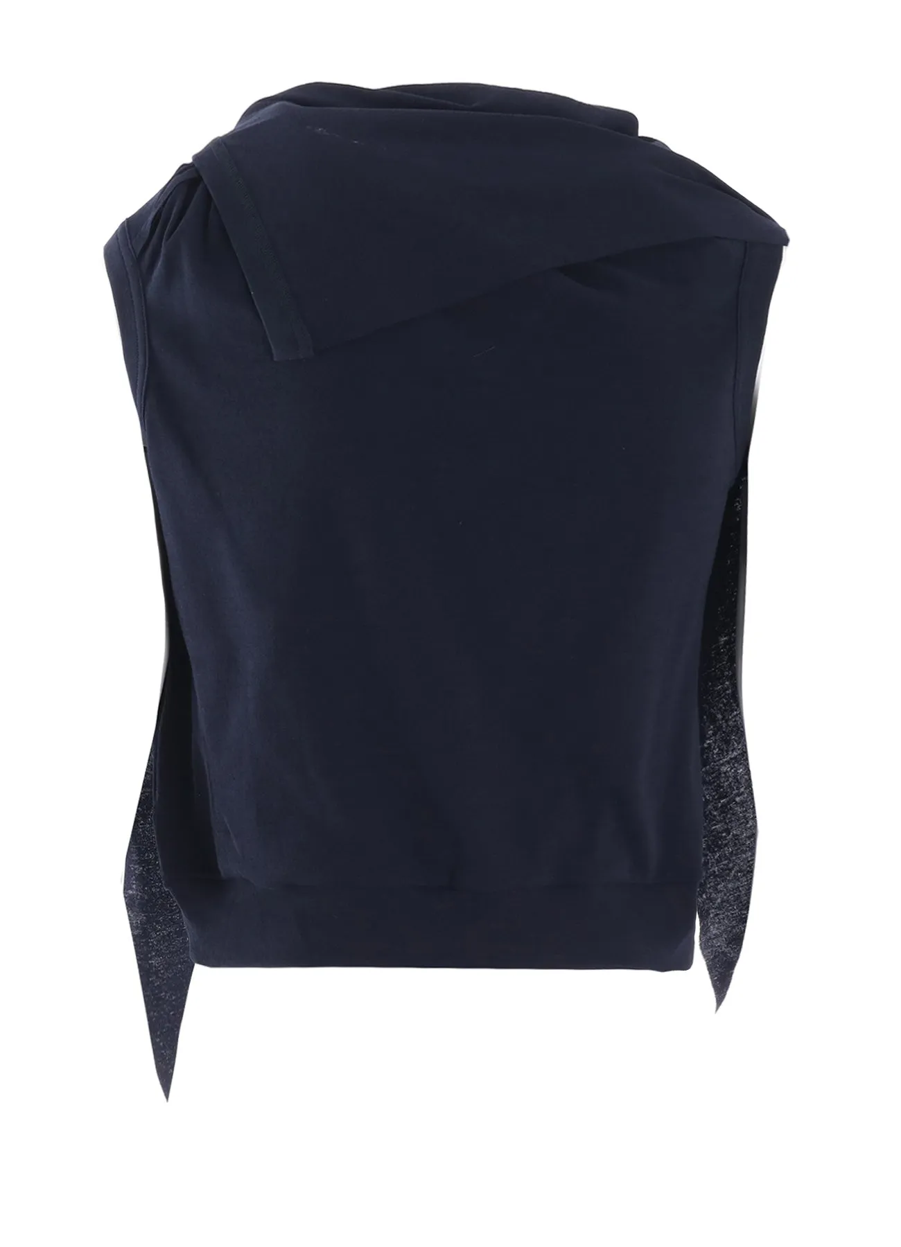 COTTON GAUZE FRAISE DRAPE TIE SLEEVELESS TEE sold by Yohji Yamamoto product image thumbnail 4