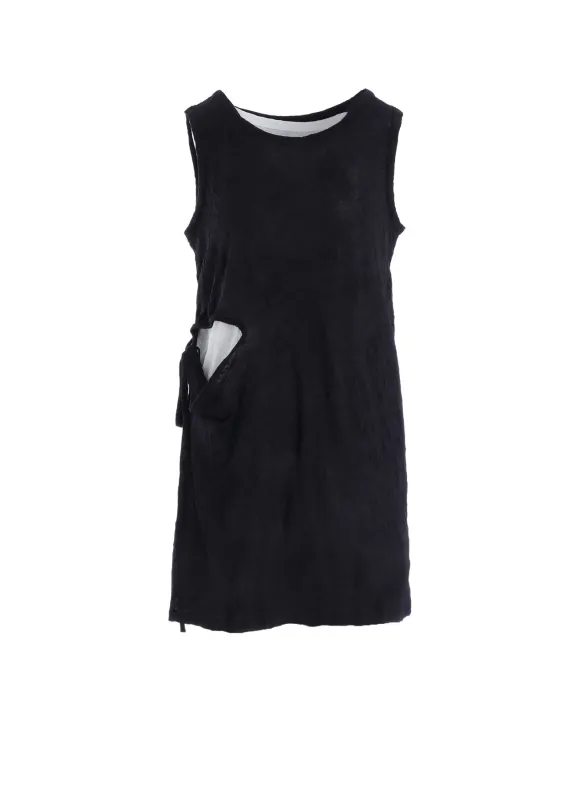 COTTON JERSEY DOUBLED SLEEVELESS TEE made by Yohji Yamamoto