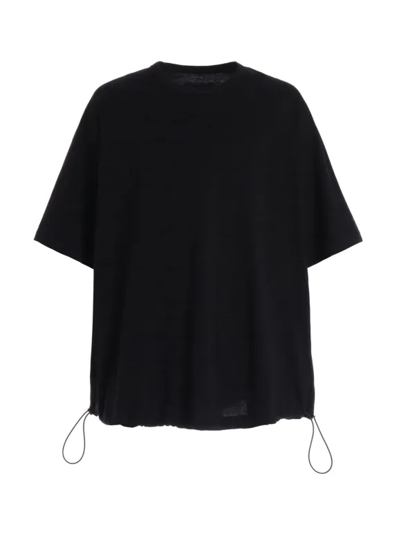 30/COTTON JERSEY ELASTIC HEM T-SHIRT made by Yohji Yamamoto