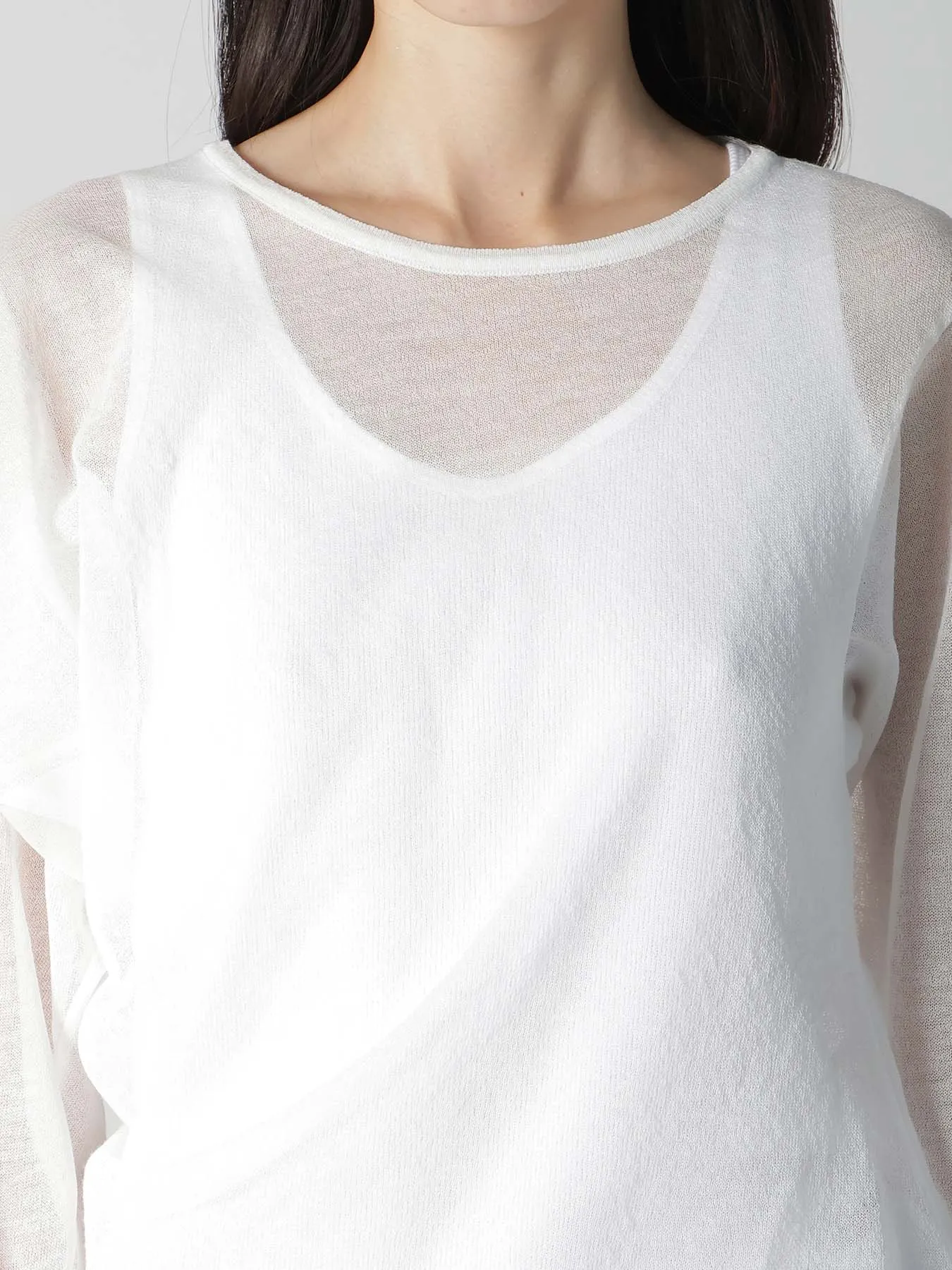 ALLONGE SHEER LONG DRAPE KNIT sold by Yohji Yamamoto product image thumbnail 3