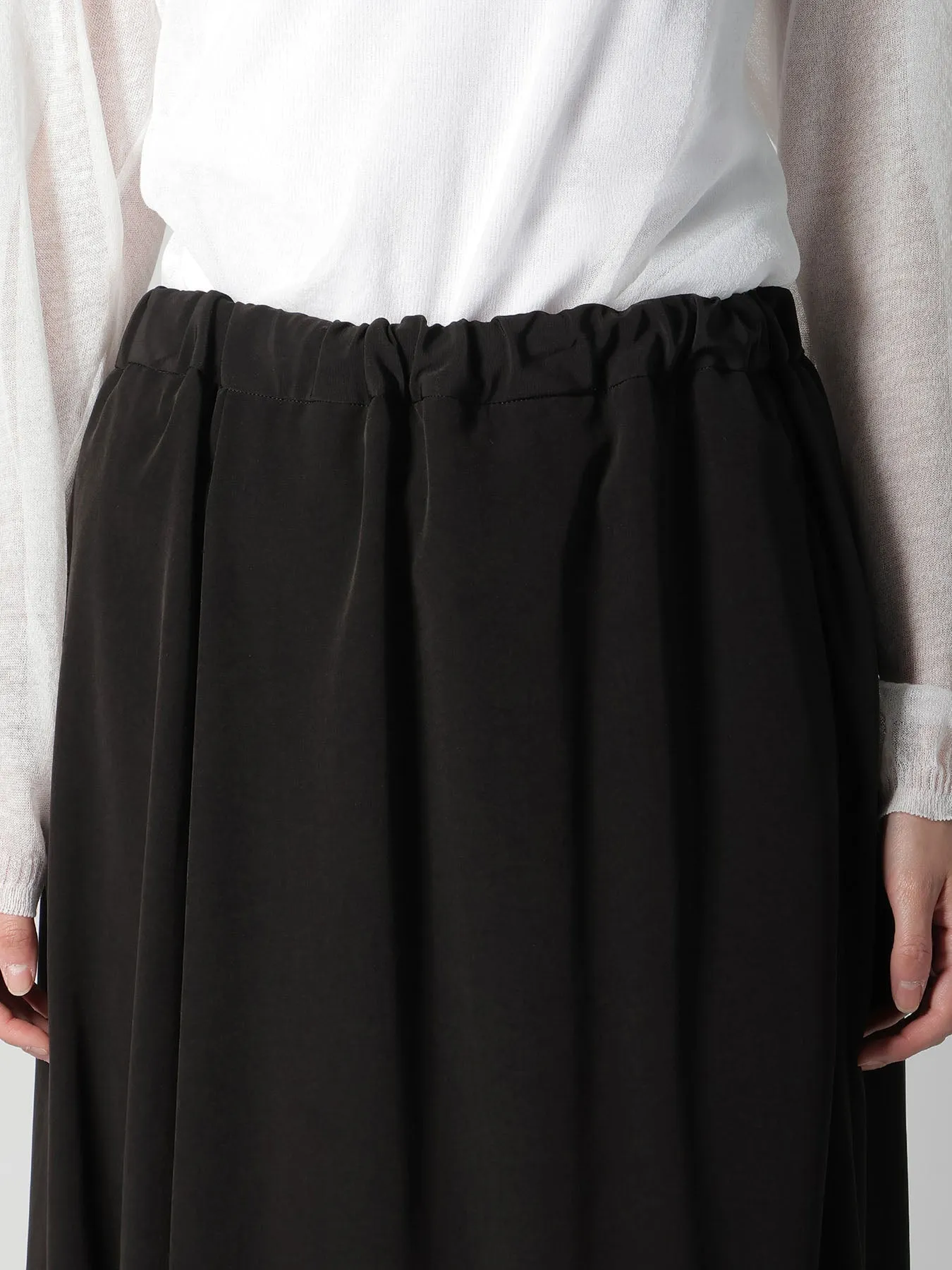 TA/PE SUPER VIYON TUSSER TUCK SKIRT sold by Yohji Yamamoto product image thumbnail 3
