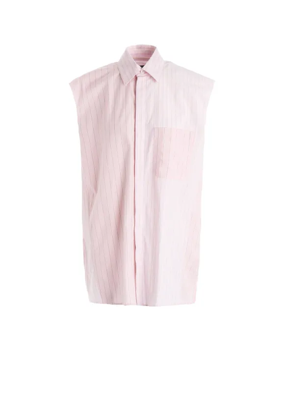 COTTON STRIPE SLEEVELESS SHIRT sold by Yohji Yamamoto