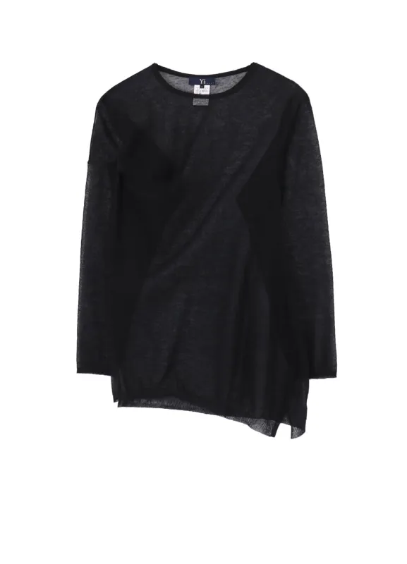 ALLONGE SHEER LONG DRAPE KNIT sold by Yohji Yamamoto