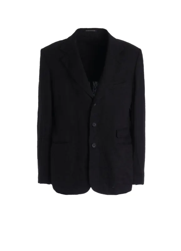 LINEN CHINO JACKET WITH LEFT-SIDE FLAP POCKET made by Yohji Yamamoto