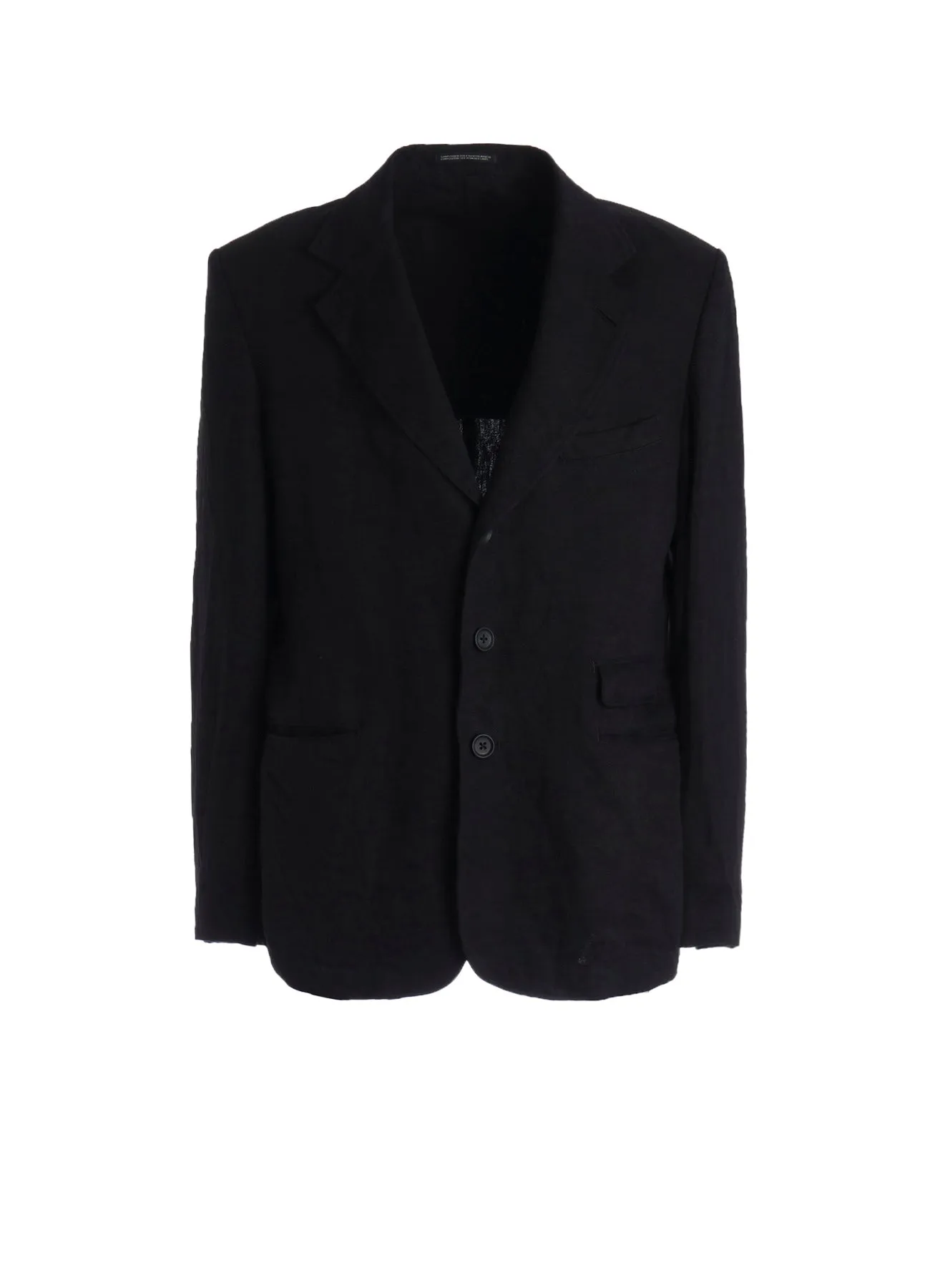 LINEN CHINO JACKET WITH LEFT-SIDE FLAP POCKET sold by Yohji Yamamoto
