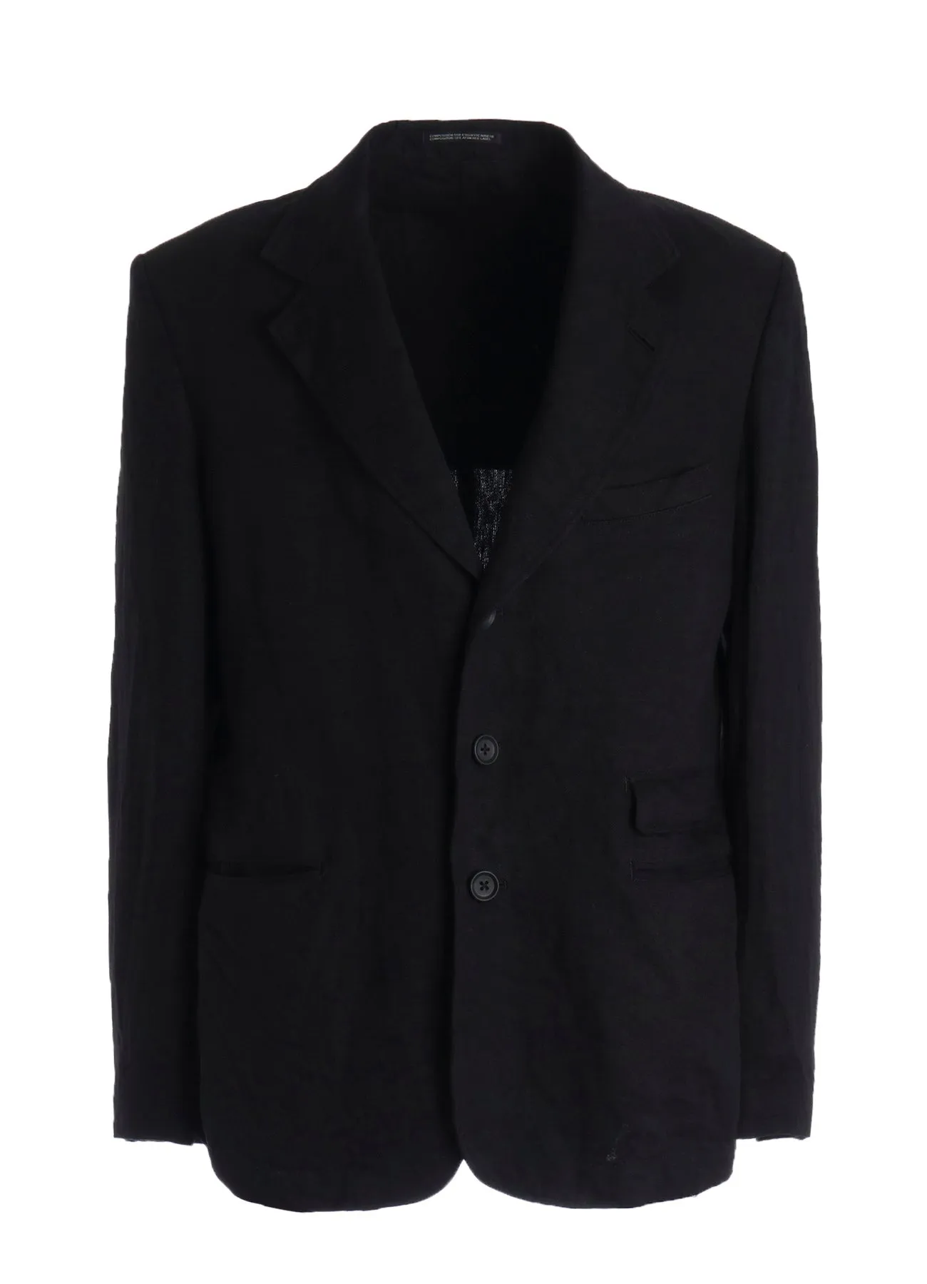 LINEN CHINO JACKET WITH LEFT-SIDE FLAP POCKET sold by Yohji Yamamoto product image thumbnail 2