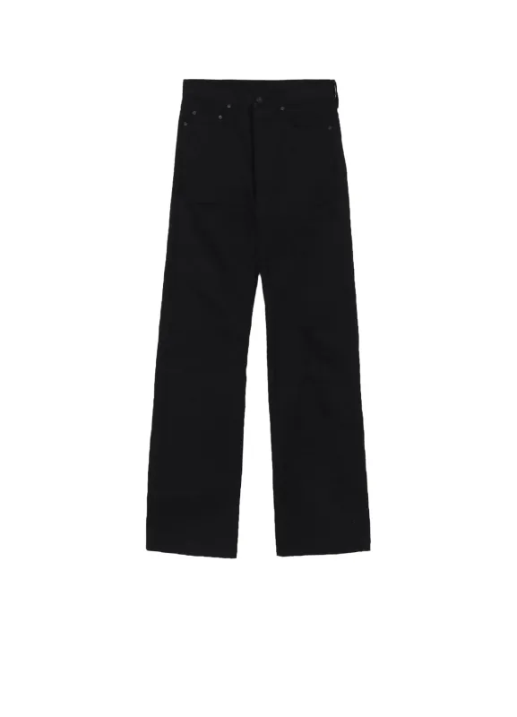 SELVEDGE DENIM 5 POCKETS PANTS BLACK made by Yohji Yamamoto