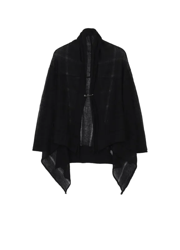STRIPE PATTERN DRAPED CARDIGAN made by Yohji Yamamoto