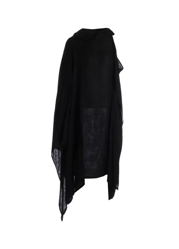 Ry DOUBLE LAYER GAUZE ASM O SHOULDER DRESS A made by Yohji Yamamoto