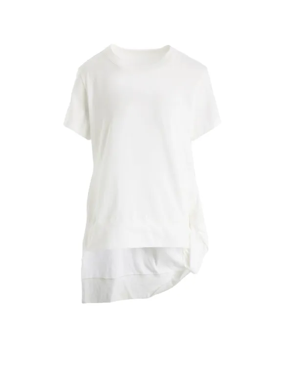 COTTON SINGLE JERSEY V TWISTED T-SHIRT made by Yohji Yamamoto
