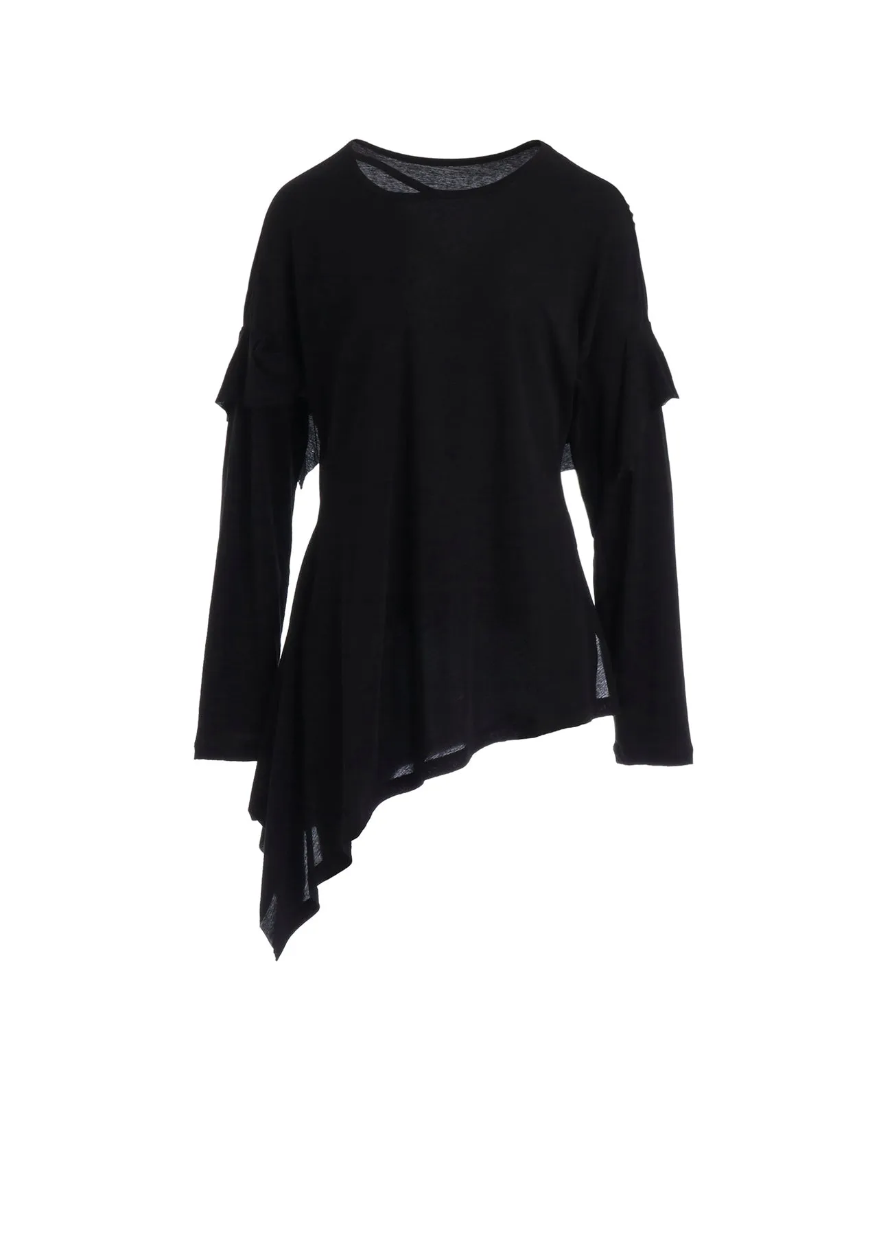 SOFT SINGLE JERSEY DRAPED SLEEVE T sold by Yohji Yamamoto