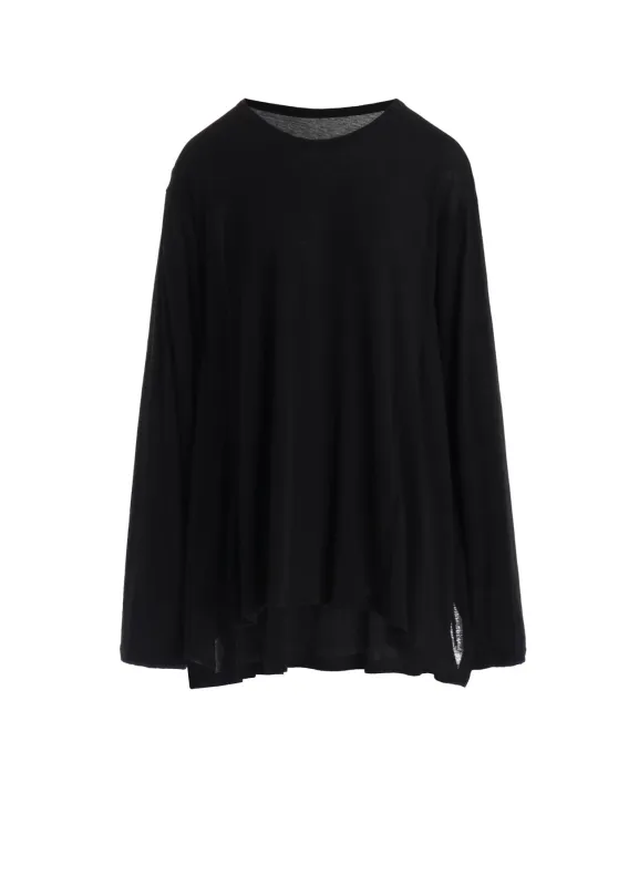 SOFT SINGLE JERSEY DRAPED GUSSET LONG SLV T made by Yohji Yamamoto