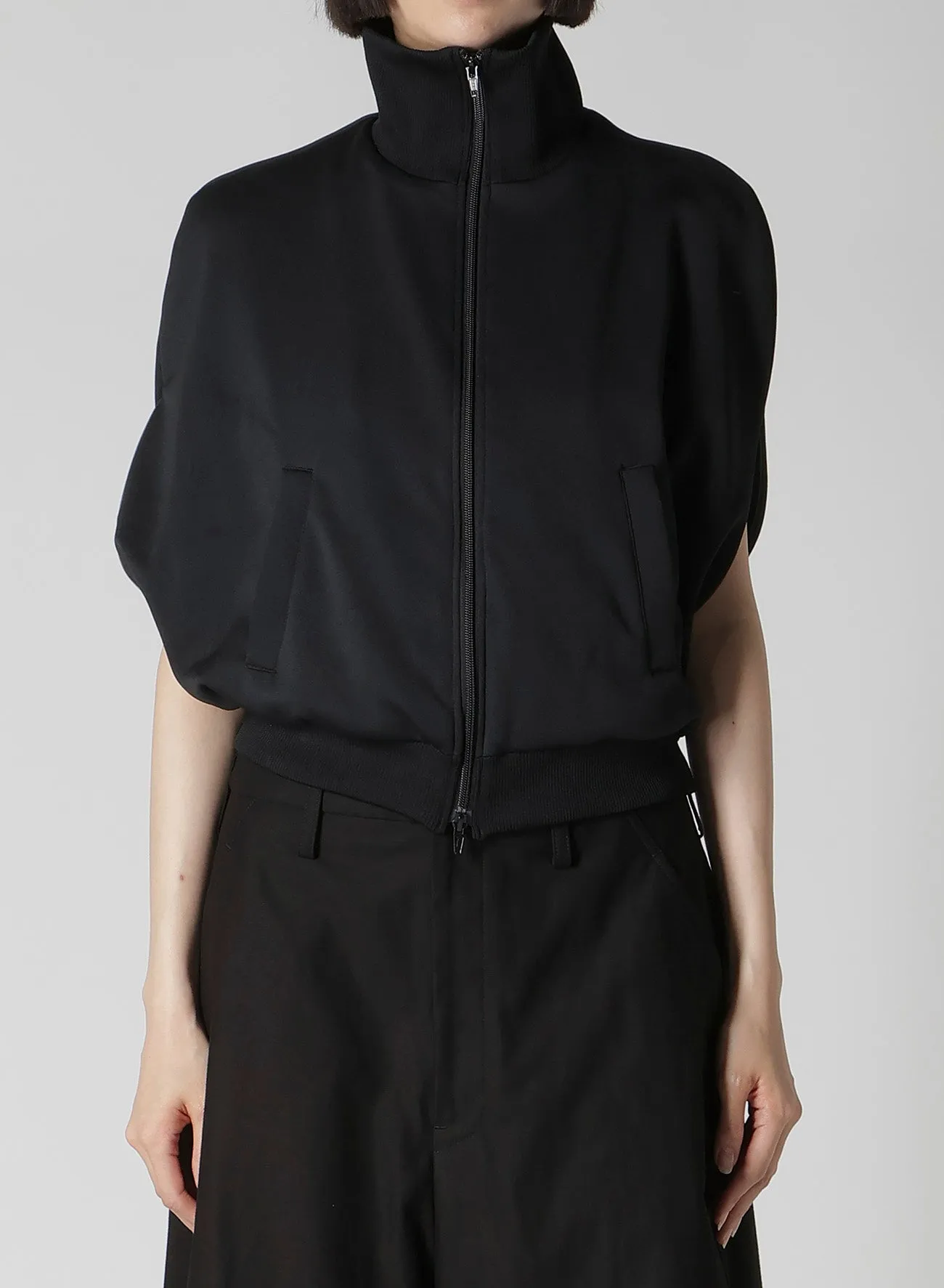 PE INTERLOCK SHORT CAPE sold by Yohji Yamamoto product image thumbnail 2