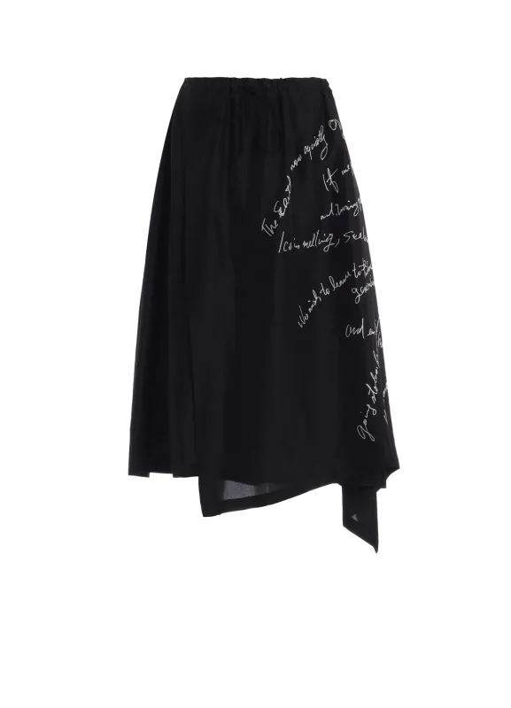 MESSAGE PT 2 DRAPED SKIRT PANTS made by Yohji Yamamoto