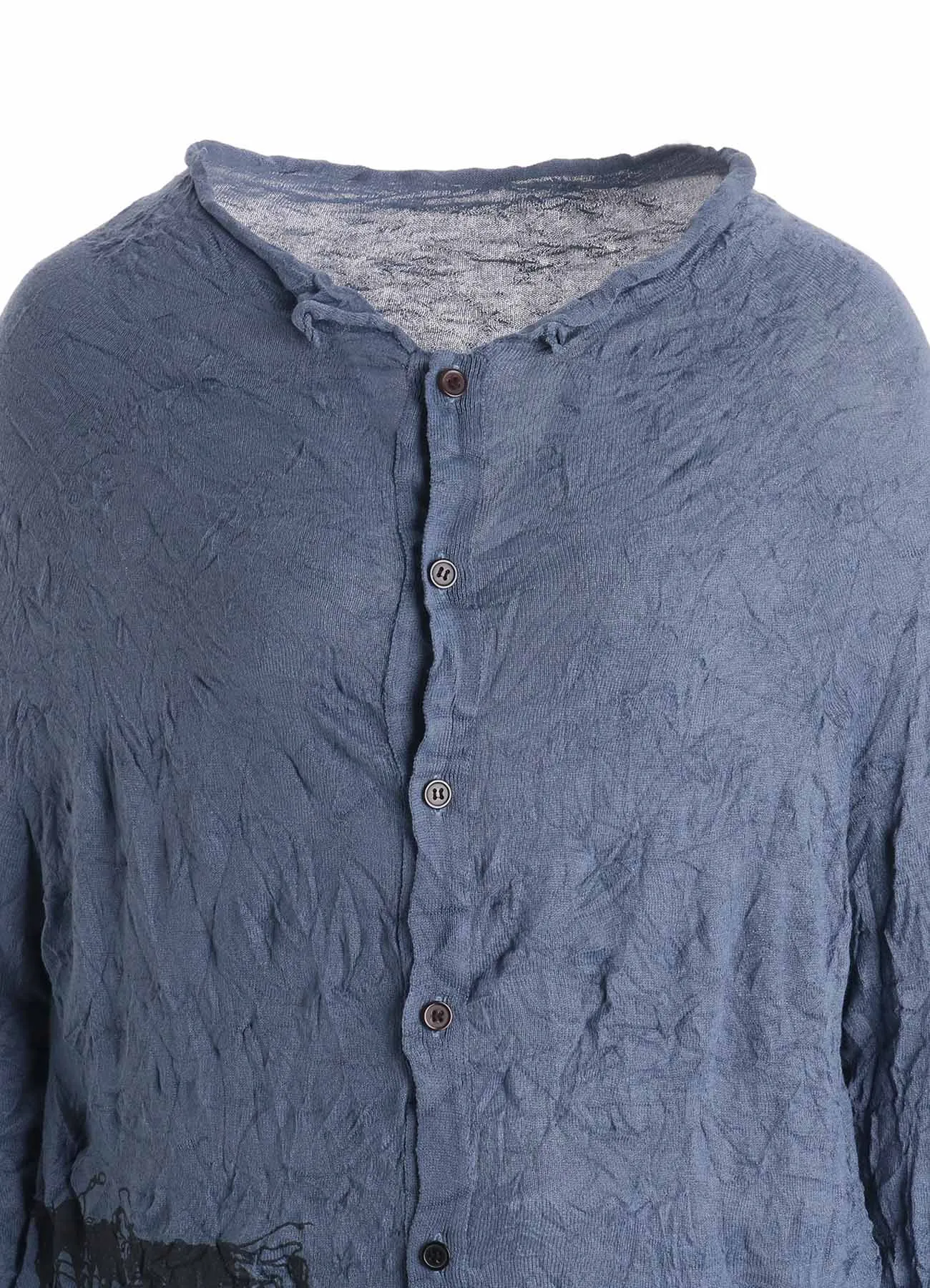 WRINKLED OFF NECK LONG SLEEVE CARDIGAN sold by Yohji Yamamoto product image thumbnail 5