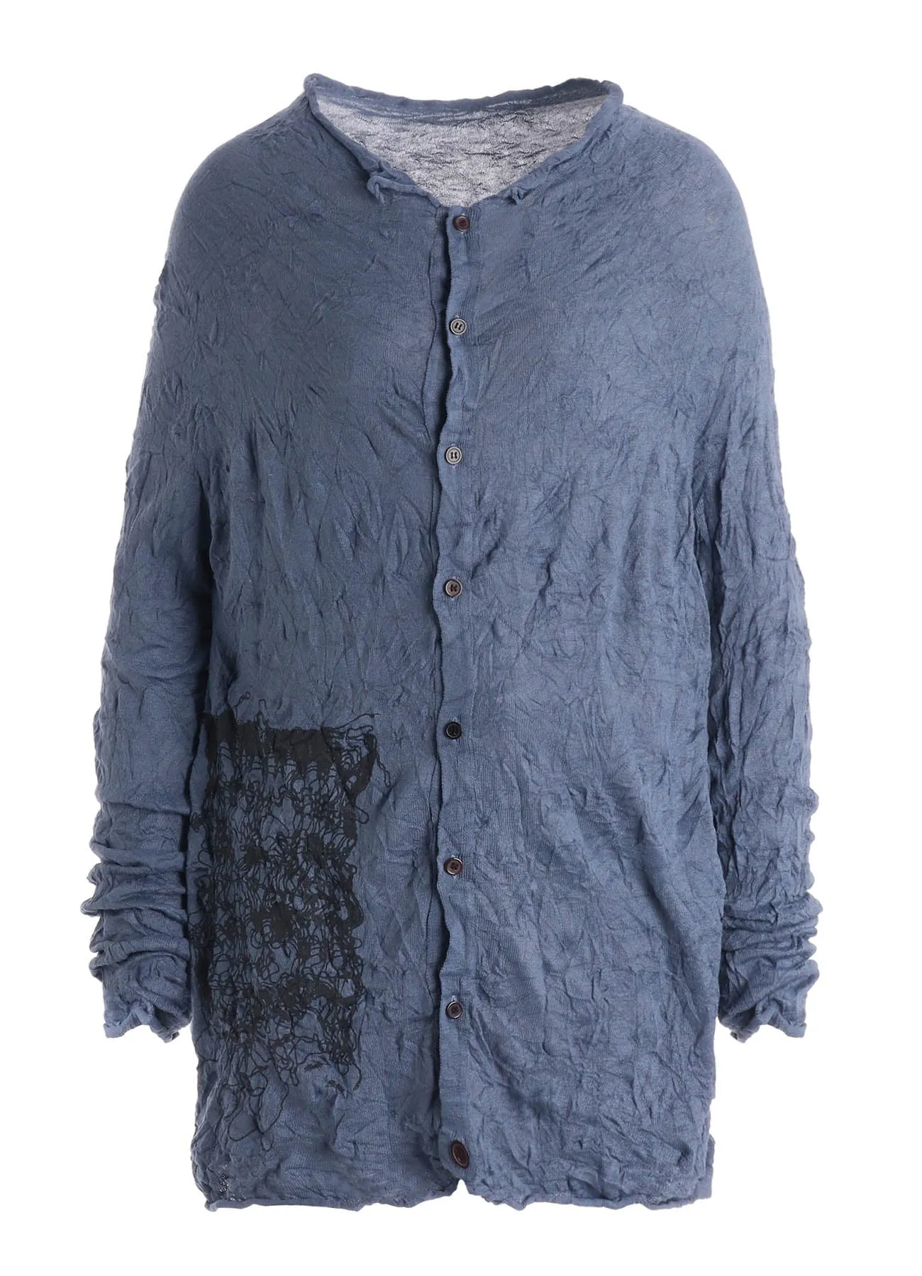 WRINKLED OFF NECK LONG SLEEVE CARDIGAN sold by Yohji Yamamoto product image thumbnail 2