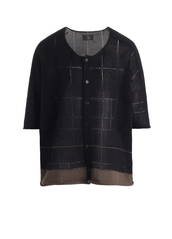COTTON JERSEY DROP SHOULDER CARDIGAN made by Yohji Yamamoto