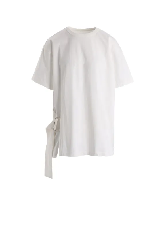 COTTON JERSEY SLIT SHORT SLEEVE TEE made by Yohji Yamamoto
