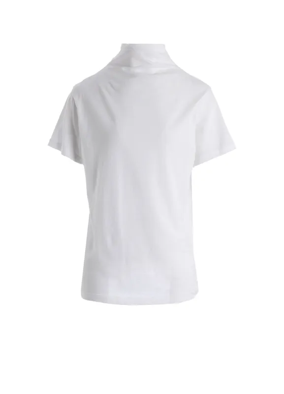 COTTON JERSEY OFFNECK SHORT SLEEVE TEE made by Yohji Yamamoto