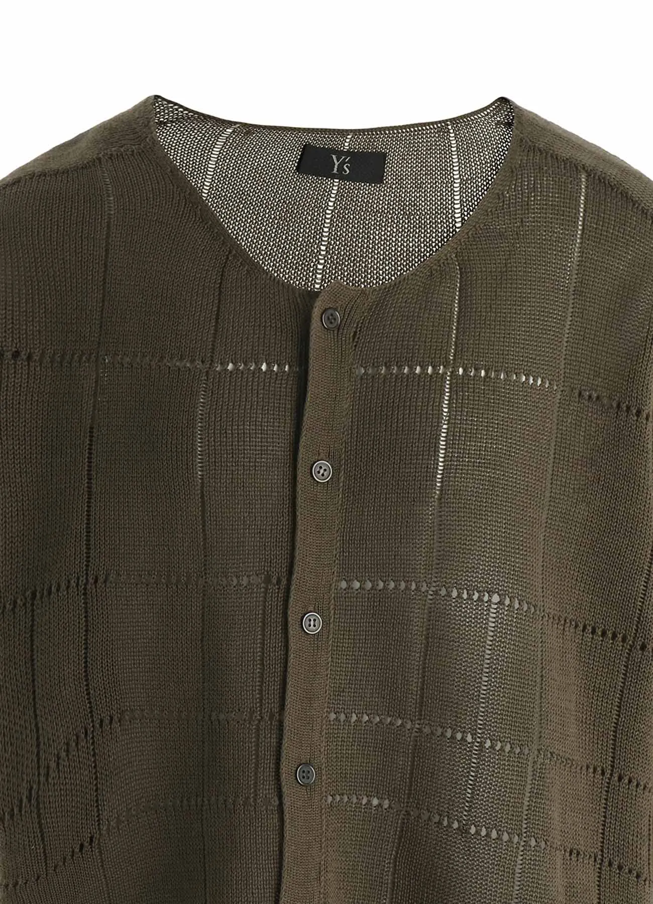 COTTON JERSEY DROP SHOULDER CARDIGAN sold by Yohji Yamamoto product image thumbnail 5