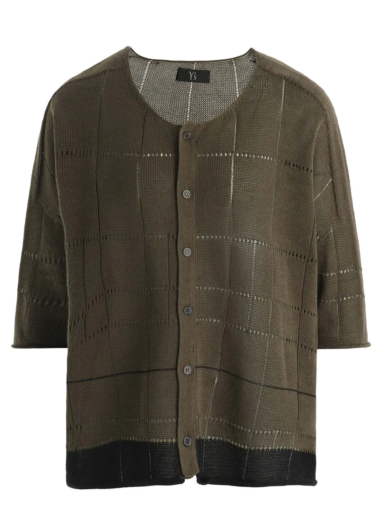 COTTON JERSEY DROP SHOULDER CARDIGAN sold by Yohji Yamamoto product image thumbnail 2