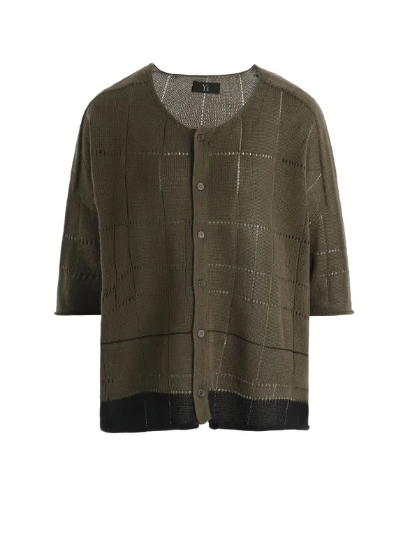 COTTON JERSEY DROP SHOULDER CARDIGAN made by Yohji Yamamoto