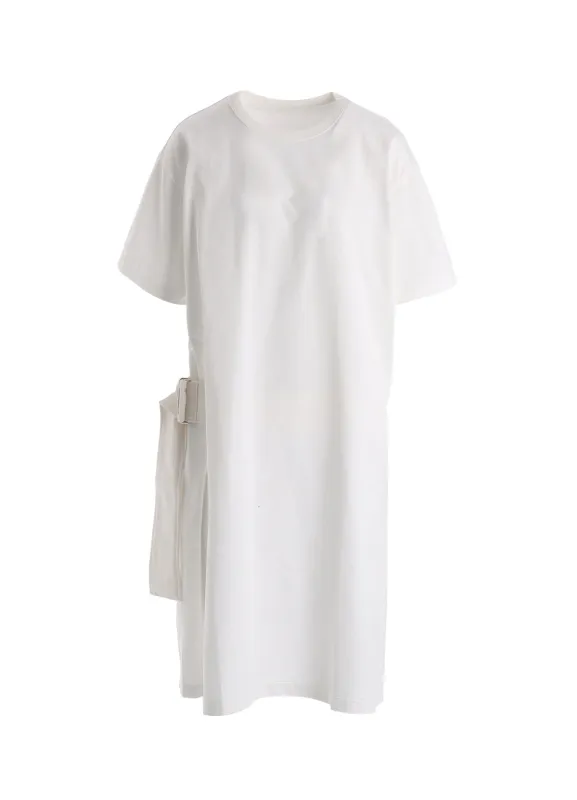 COTTON JERSEY SLIT SHORT SLEEVE LONG TEE made by Yohji Yamamoto